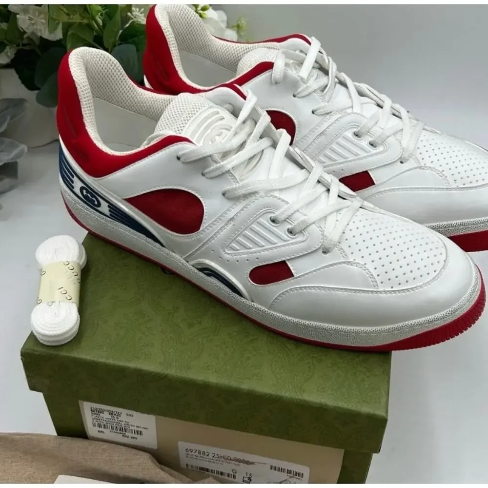 Men's Gucci, low top basket sneaker size 15 made in Italy
